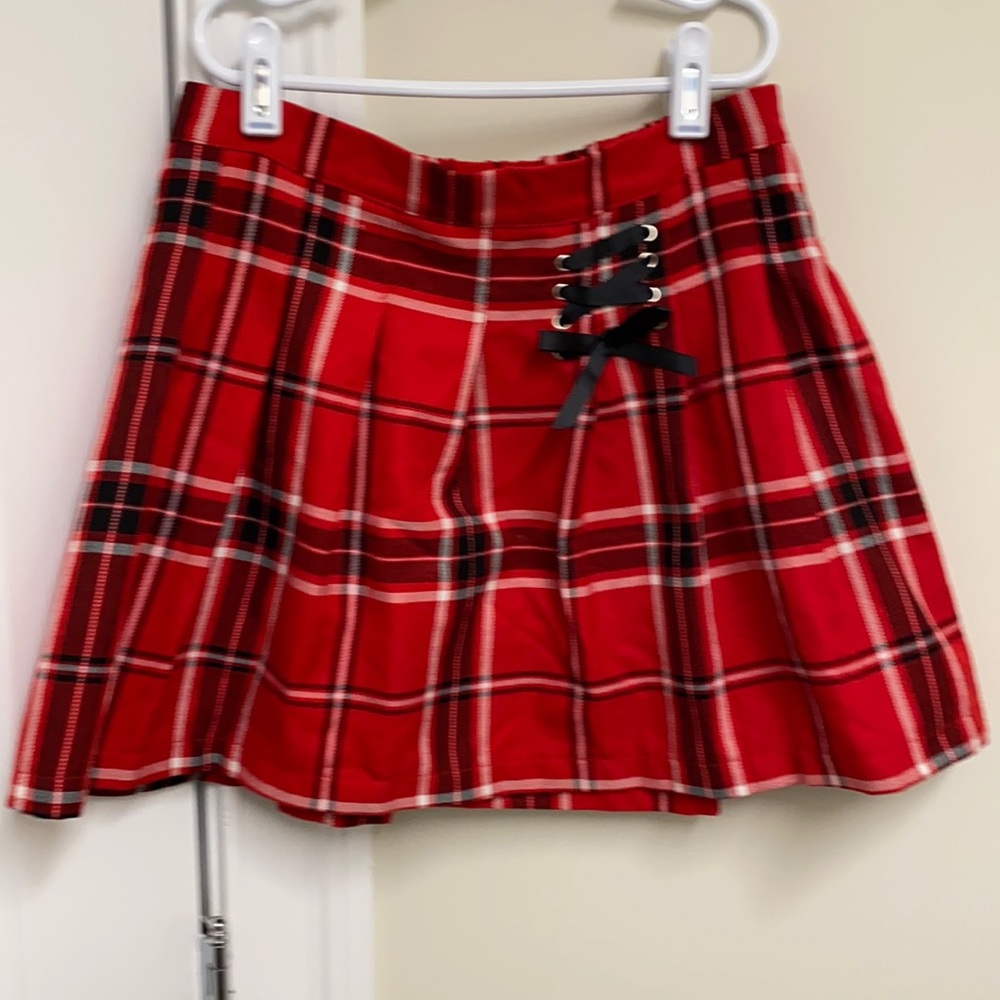 Justice skort plaid size 12